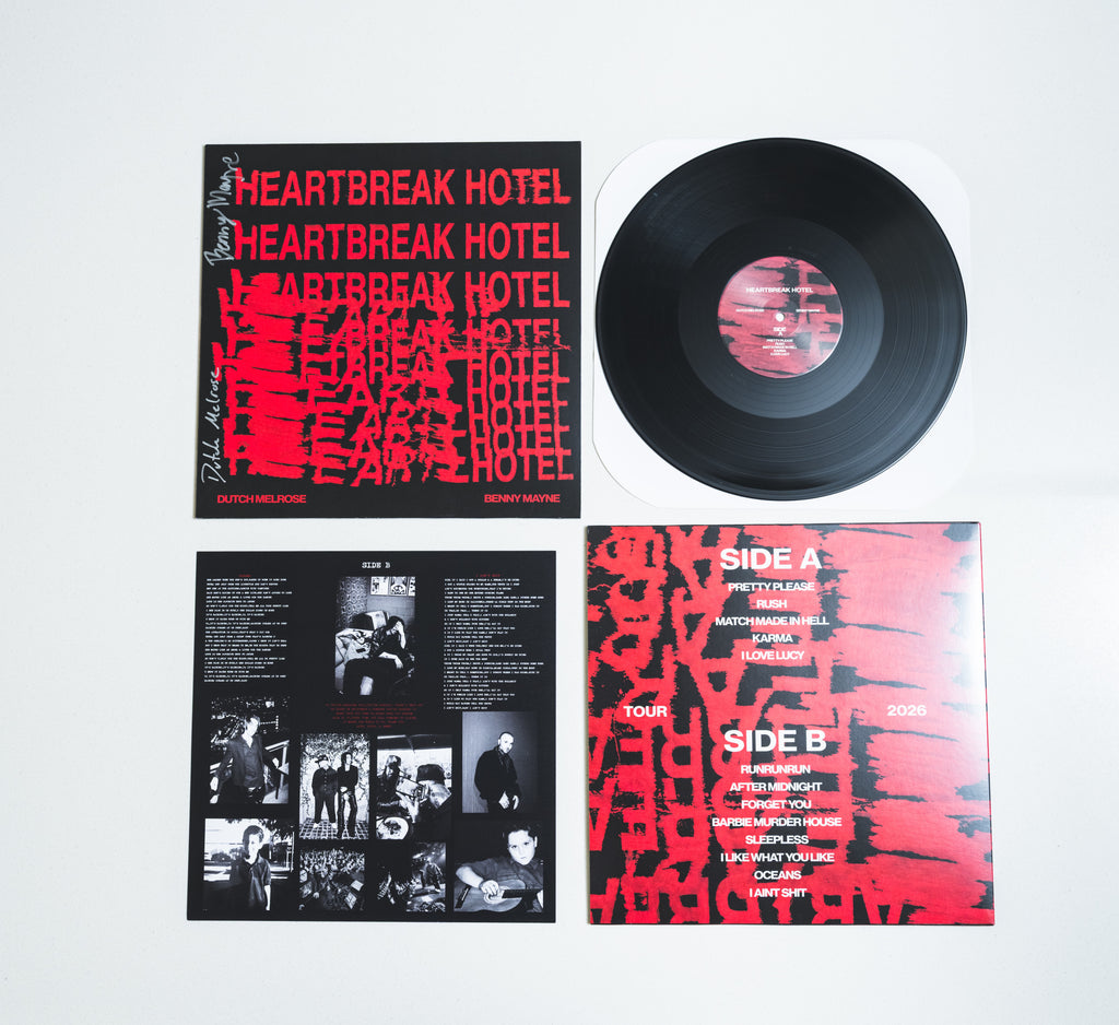 Signed Heartbreak Hotel Vinyl + Lyric Sheet