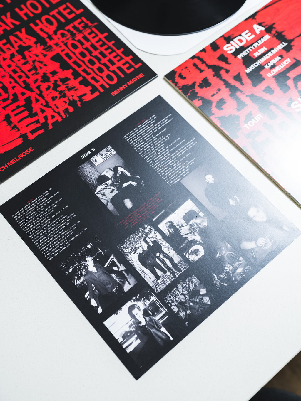 Signed Heartbreak Hotel Vinyl + Lyric Sheet